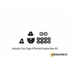 Dress Up Bolts Honda Civic Type R (2017-2019) Titanium Dress Up Bolt Partial Engine Bay Kit