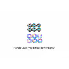 Dress Up Bolts Honda Civic Type R (2017-2019) Titanium Dress Up Bolt Strut Tower Bar Kit
