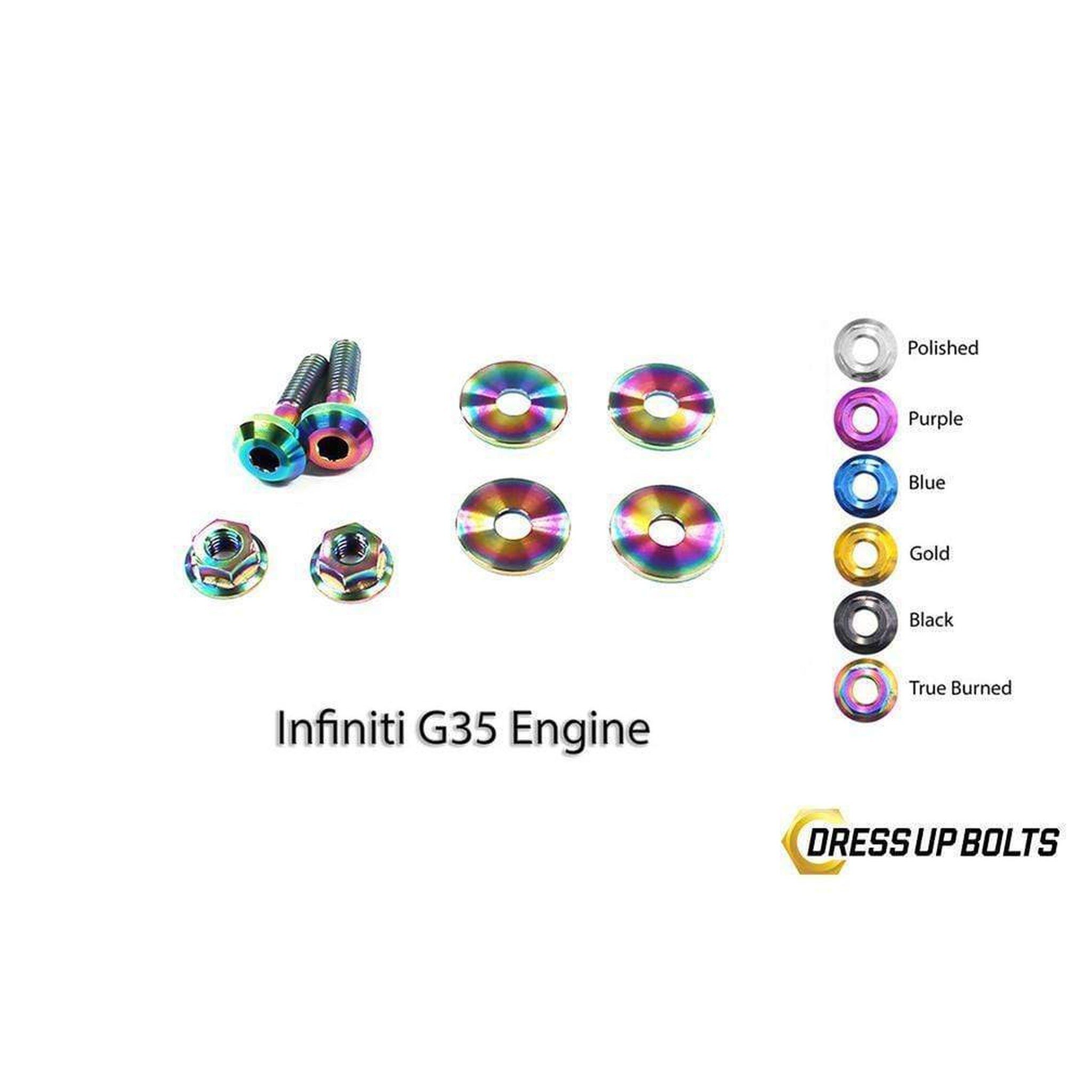 Dress Up Bolts Infiniti G35 Coupe and Sedan (2003-2007) V35 Titanium Engine Kit