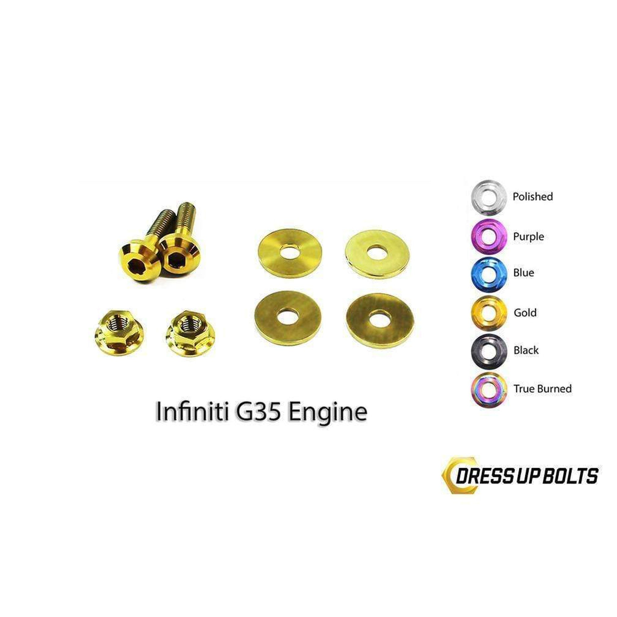 Dress Up Bolts Infiniti G35 Coupe and Sedan (2003-2007) V35 Titanium Engine Kit