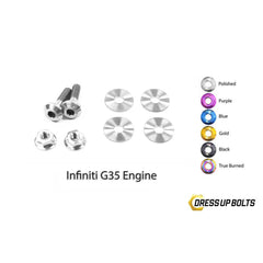 Dress Up Bolts Infiniti G35 Coupe and Sedan (2003-2007) V35 Titanium Engine Kit