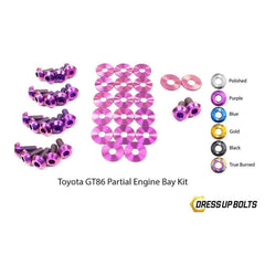 Dress Up Bolts Toyota 86 (2013-2018) Titanium Partial Engine Bay Kit