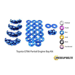 Dress Up Bolts Toyota 86 (2013-2018) Titanium Partial Engine Bay Kit