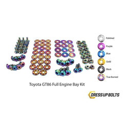 Dress Up Bolts Toyota 86 (2013-2019) Titanium Full Engine Bay Kit