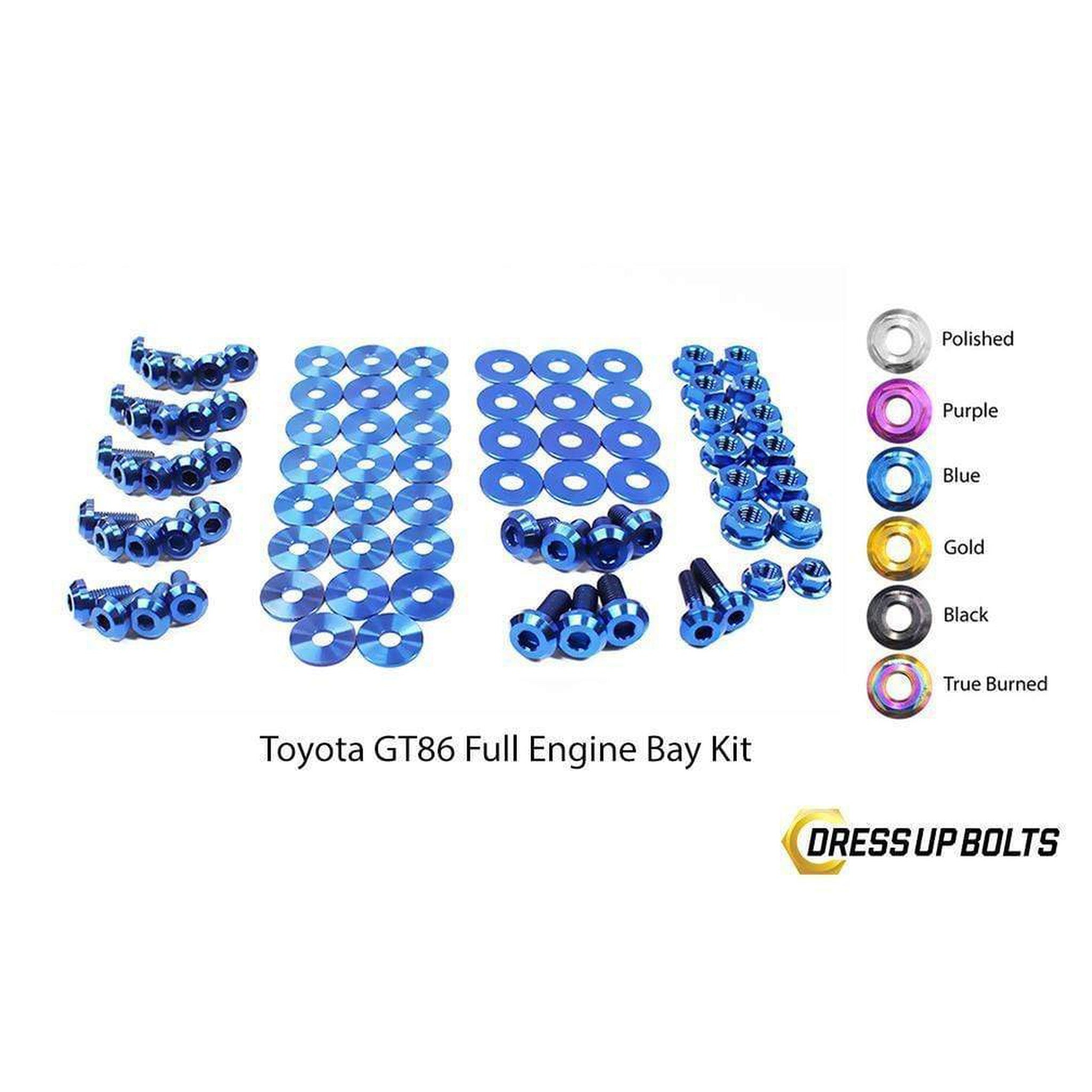 Dress Up Bolts Toyota 86 (2013-2019) Titanium Full Engine Bay Kit