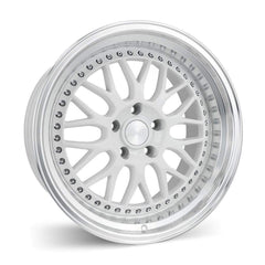 ESR 18x10.5 5x114.3 +22 73.1 White Machine Lip SR01 Wheel