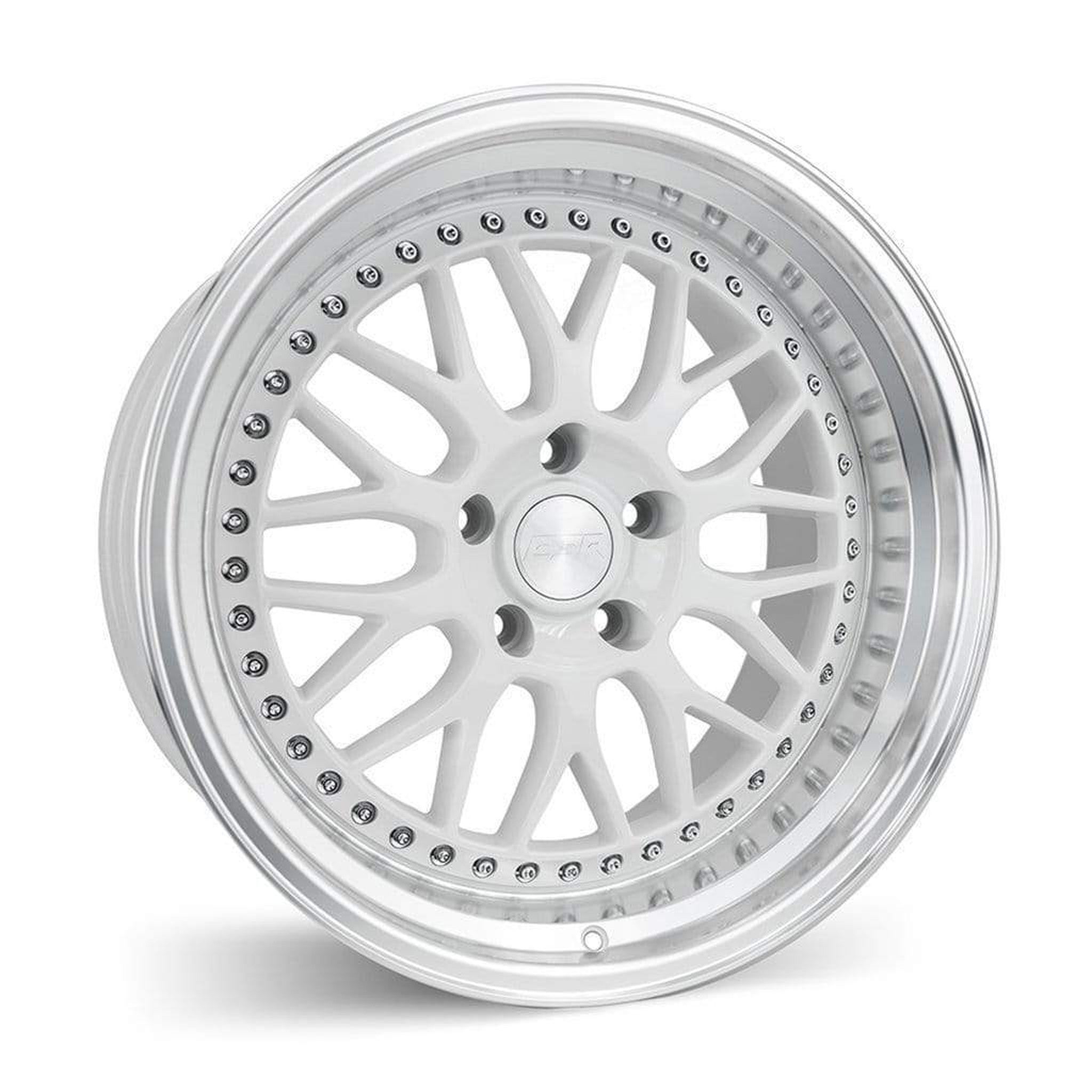 ESR 18x9.5 5x100 +22 73.1 White Machine Lip SR01 Wheel