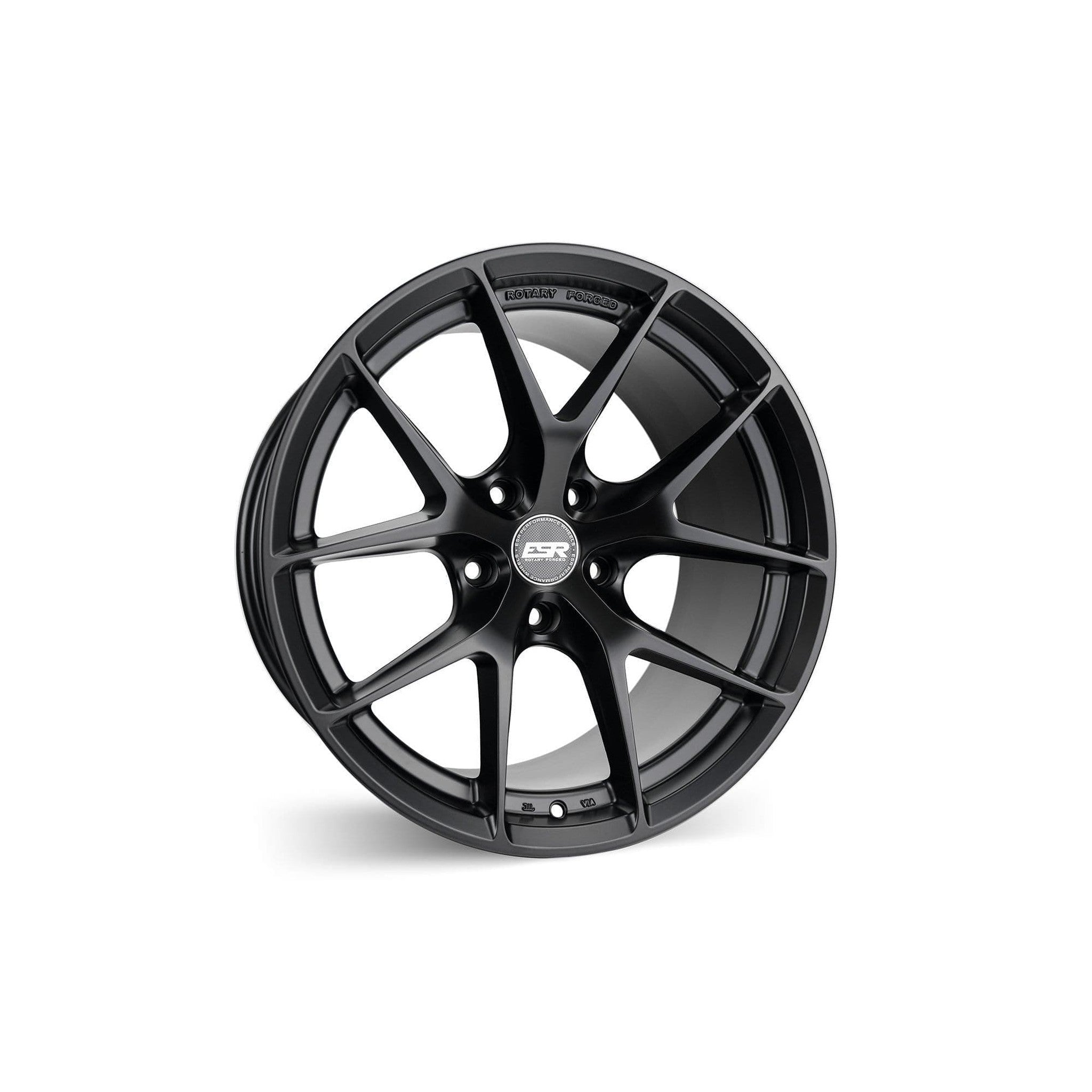 ESR 19x10.5 5x114.3 +22 73.1 Satin Black RF2 Wheel