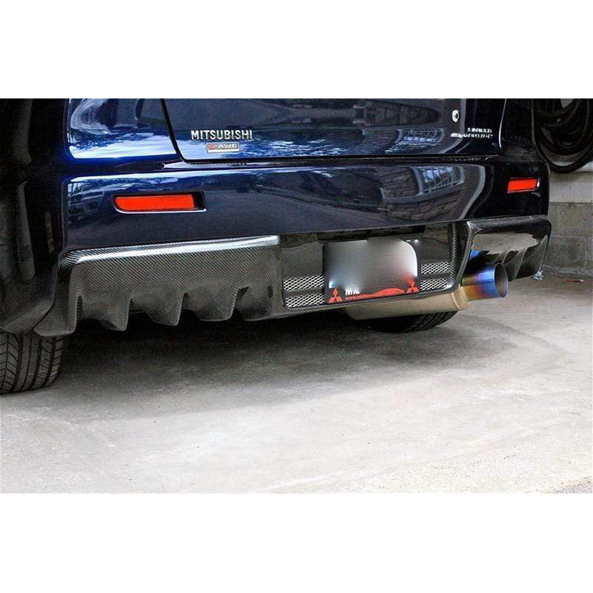 ETS Titanium Single Exit Cat Back Exhaust Mitsubishi EVO X 2008-2015