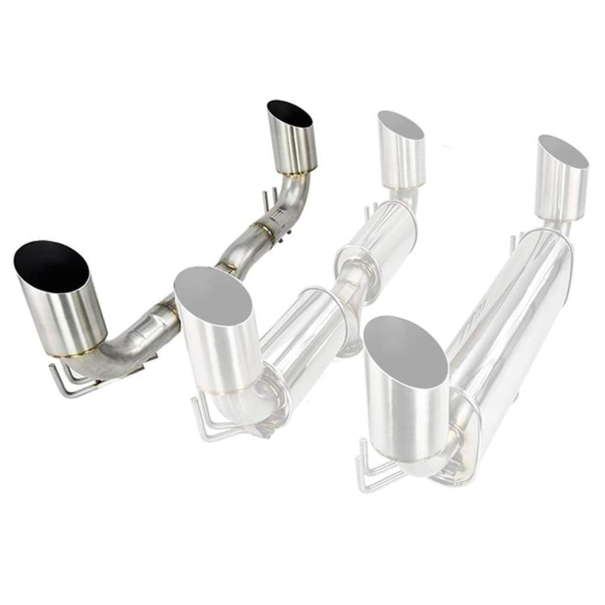 ETS V3 Extreme Muffler Axle Back Exhaust 2008-2015 Mitsubishi EVO X | 100-10-EXH-013