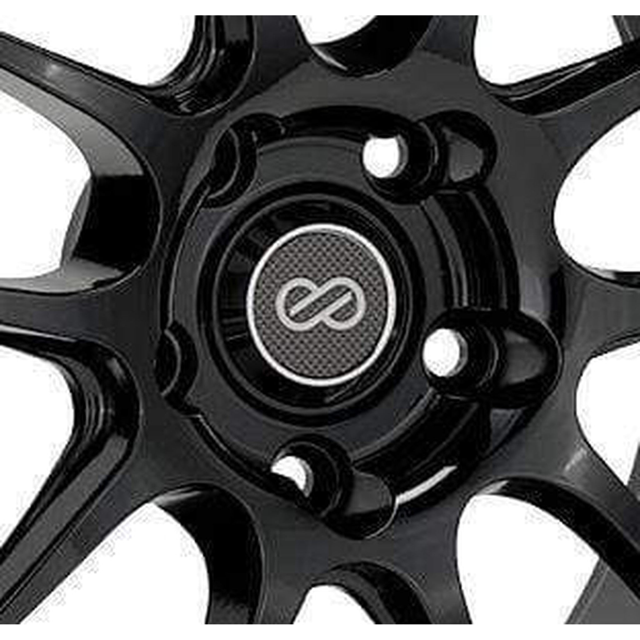 Enkei PF01 Carbon Finish / PF01SS Carbon Finish w Chrome Ring Center Cap | A461-CAPCP
