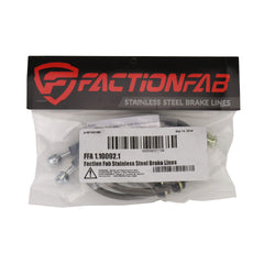 FactionFab Rear Stainless Steel Brake Lines STI 2008-2017 / BRZ 2013-2018