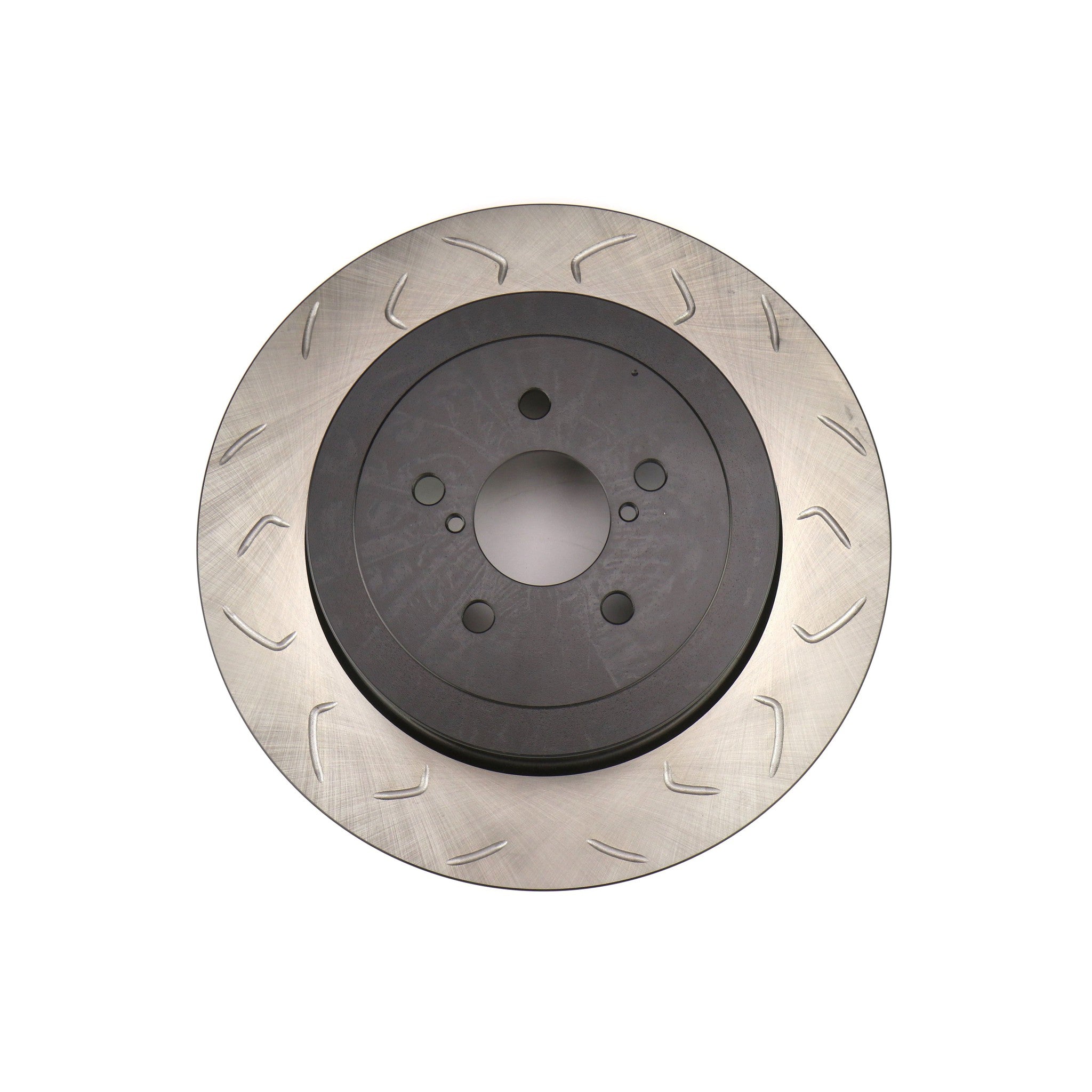 FactionFab Swept Slot Bi-Directional Brake Rotor Pair Rear Subaru STI 2004