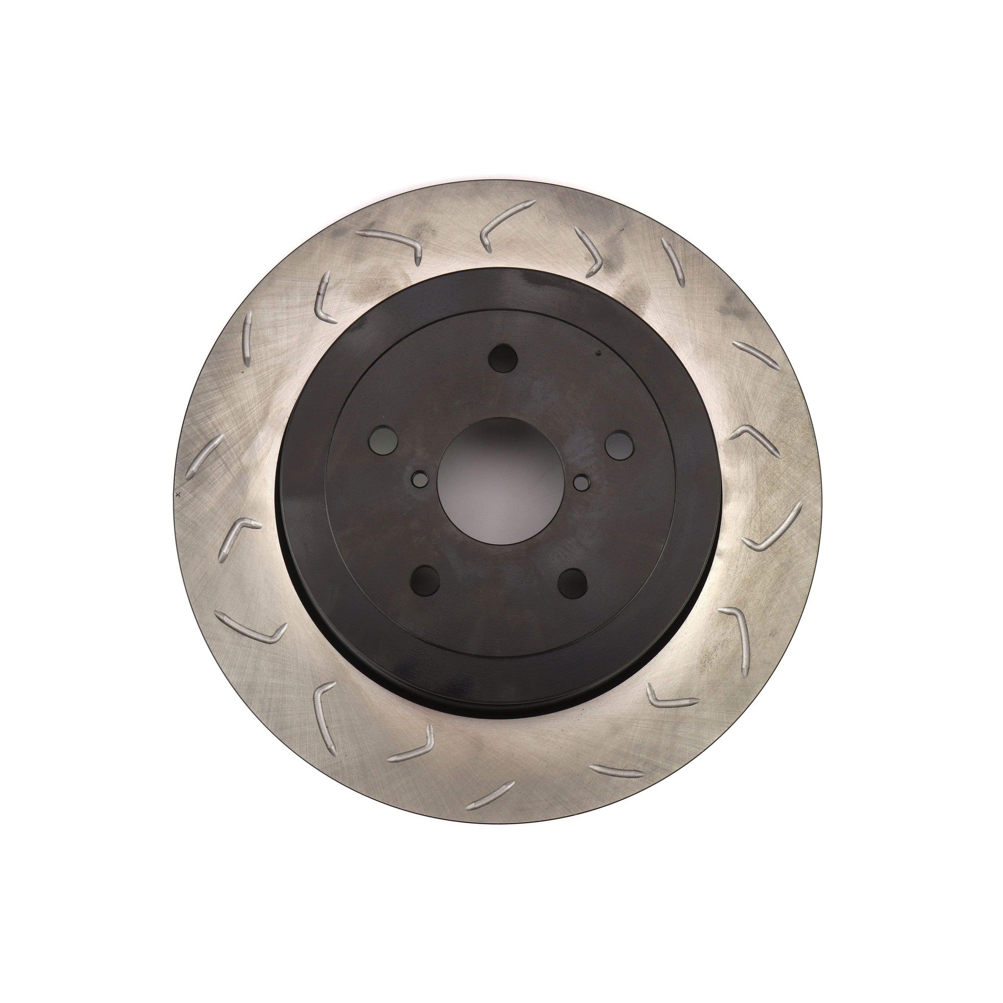 FactionFab Swept Slot Bi-Directional Brake Rotor Pair Rear Subaru STI 2005-2007
