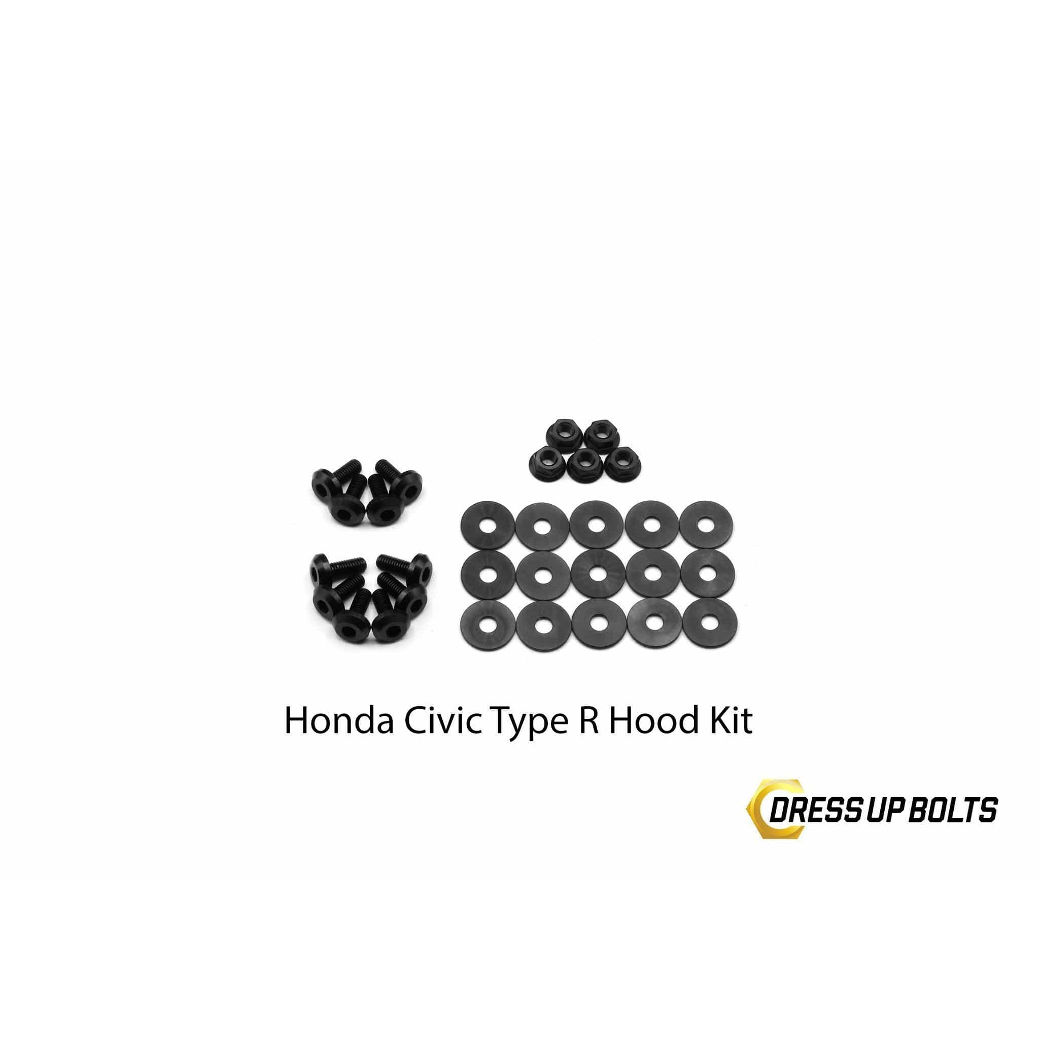 Fast Turn Fittings Honda Civic Type R (2017-2019) Titanium Hood Kit