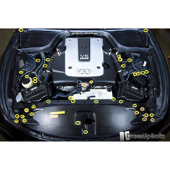 Fast Turn Fittings Infiniti G37 Coupe and Sedan (2008-2013) V36 Titanium Engine Bay Kit