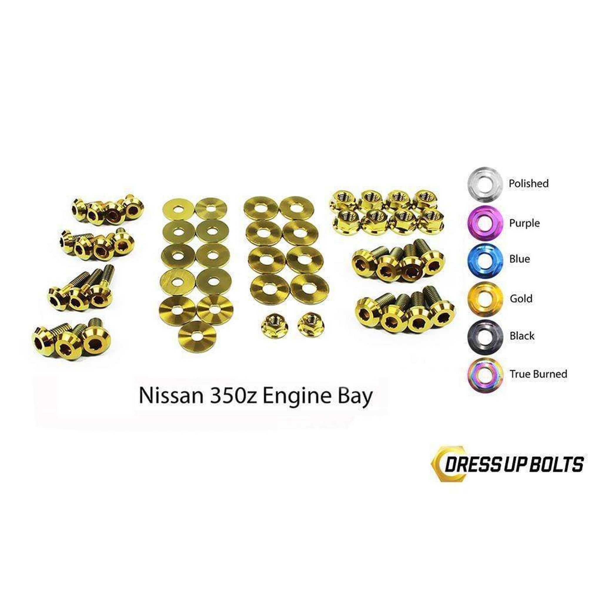 Fast Turn Fittings Nissan 350Z (2003-2008) Z33 Titanium Engine Bay Kit
