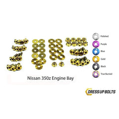 Fast Turn Fittings Nissan 350Z (2003-2008) Z33 Titanium Engine Bay Kit