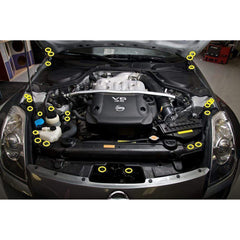 Fast Turn Fittings Nissan 350Z (2003-2008) Z33 Titanium Engine Bay Kit