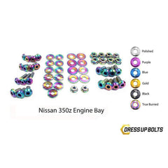 Fast Turn Fittings Nissan 350Z (2003-2008) Z33 Titanium Engine Bay Kit