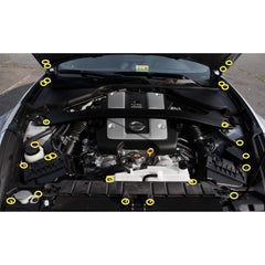 Fast Turn Fittings Nissan 370Z (2009-2019) Z34 Titanium Engine Bay Kit