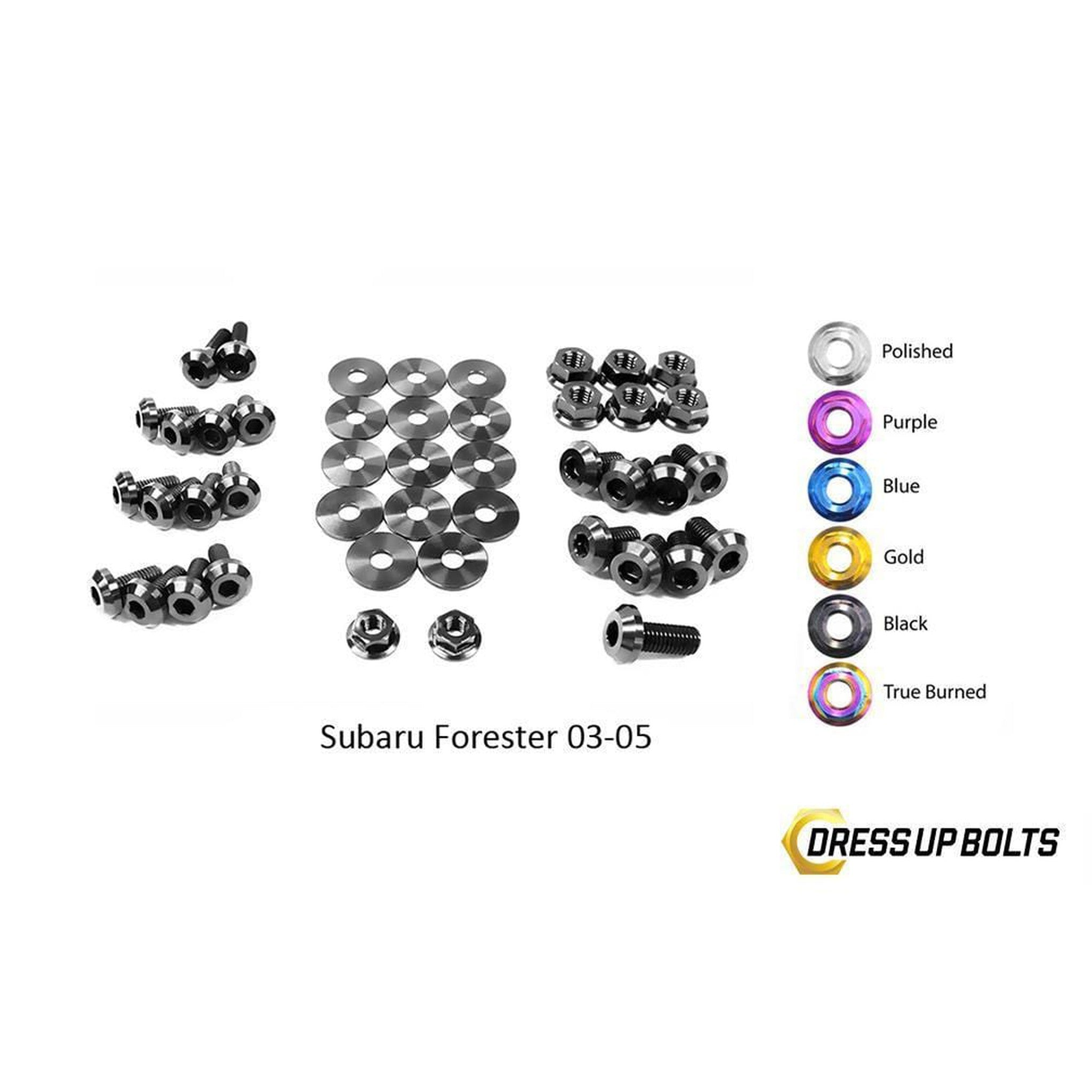 Fast Turn Fittings Subaru Forester (2003-2005) Titanium Engine Bay Kit