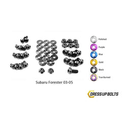 Fast Turn Fittings Subaru Forester (2003-2005) Titanium Engine Bay Kit
