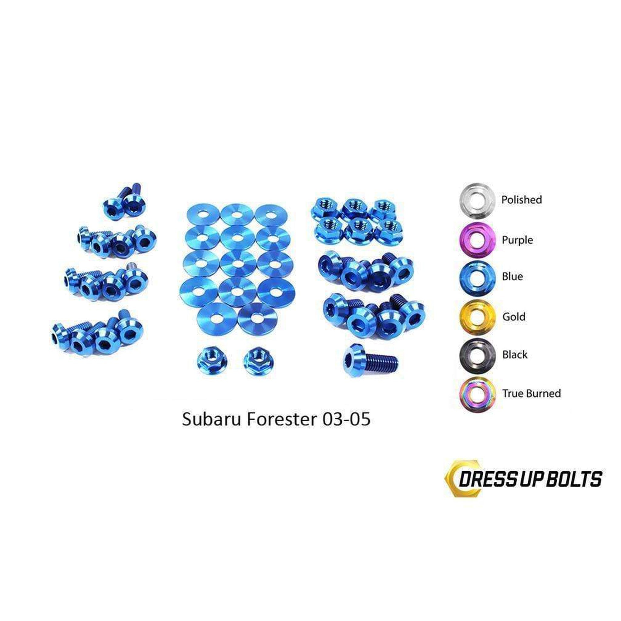 Fast Turn Fittings Subaru Forester (2003-2005) Titanium Engine Bay Kit