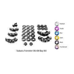Fast Turn Fittings Subaru Forester (2006-2008) Titanium Engine Bay Kit