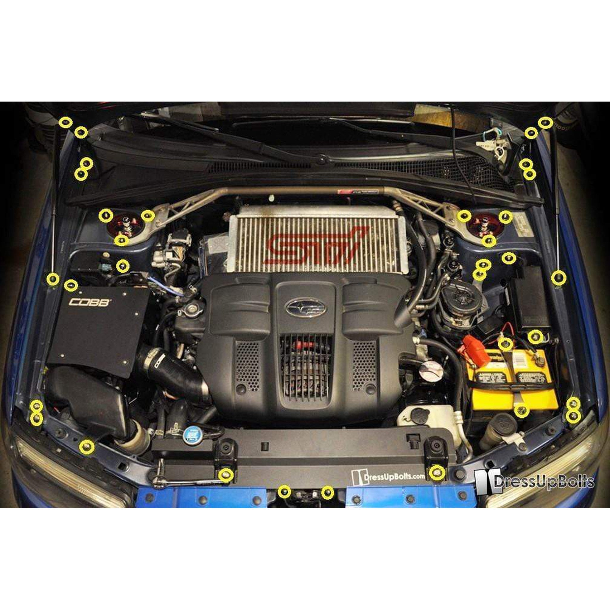 Fast Turn Fittings Subaru Forester (2006-2008) Titanium Engine Bay Kit
