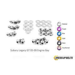 Fast Turn Fittings Subaru Legacy and GT (2005-2009) BL/BP Titanium Engine Bay Kit