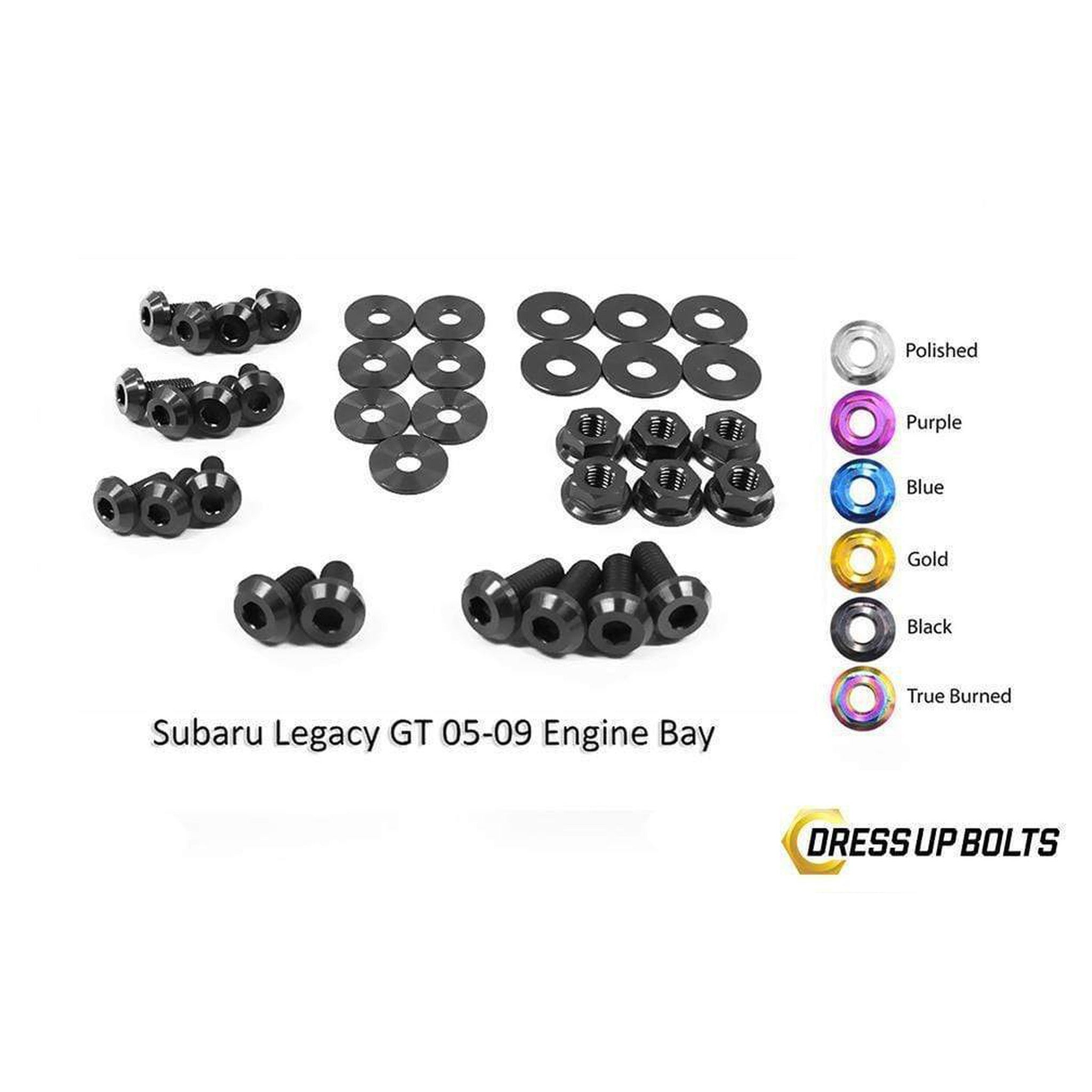 Fast Turn Fittings Subaru Legacy and GT (2005-2009) BL/BP Titanium Engine Bay Kit