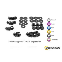 Fast Turn Fittings Subaru Legacy and GT (2005-2009) BL/BP Titanium Engine Bay Kit