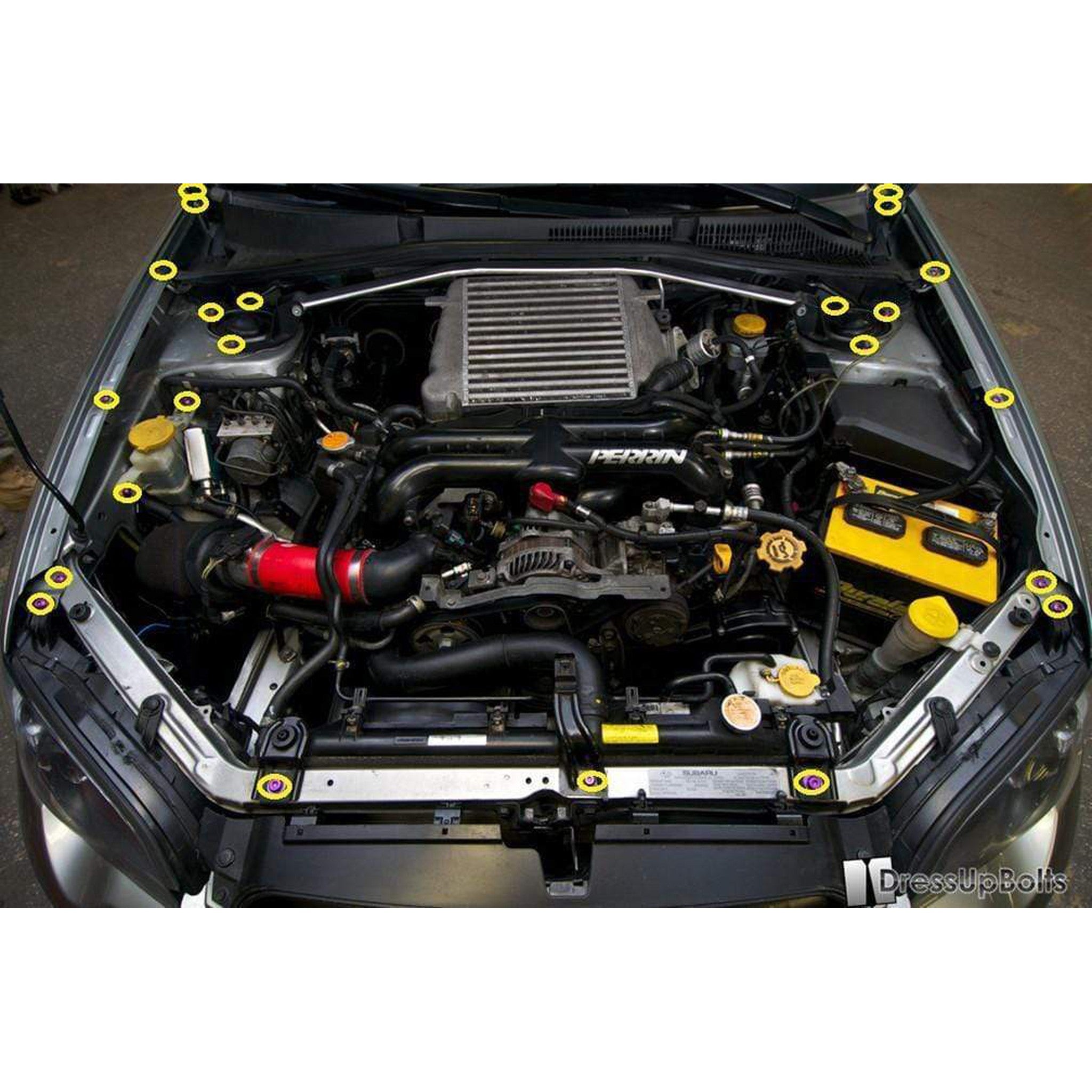 Fast Turn Fittings Subaru Legacy and GT (2005-2009) BL/BP Titanium Engine Bay Kit