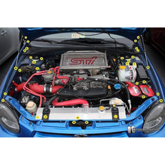 Fast Turn Fittings Subaru WRX and STi (2002-2003) Titanium Engine Bay Kit