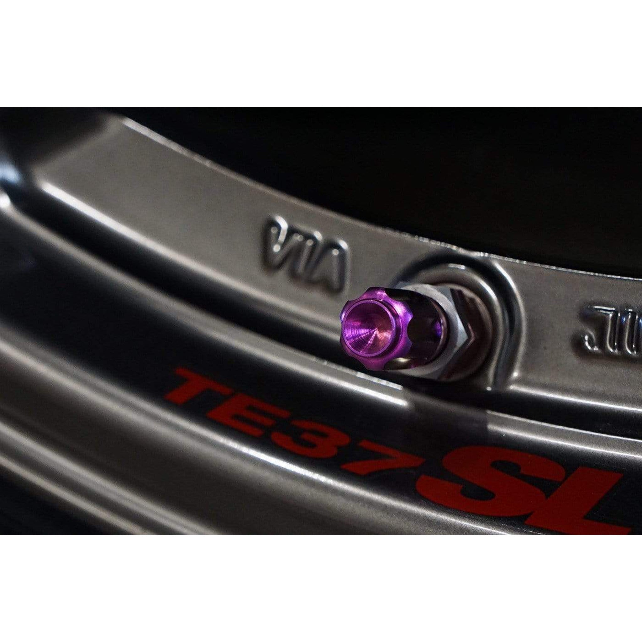 Fast Turn Fittings Titanium Valve Stem Caps - Gear Design