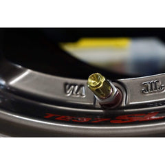 Fast Turn Fittings Titanium Valve Stem Caps - Gear Design