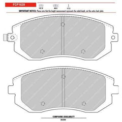 Ferodo DS2500 Front Brake Pads 2003-2005 Subaru WRX / 2008-2014 WRX