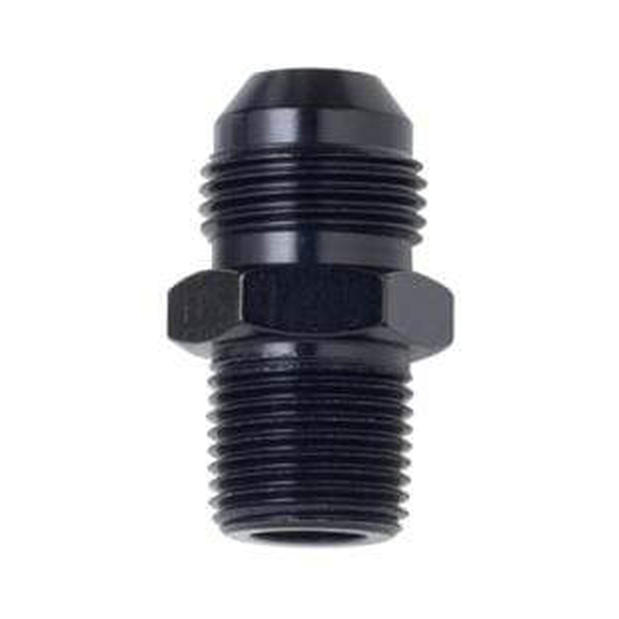 Fragola -10AN x 1/2 NPT Straight Adapter - Black