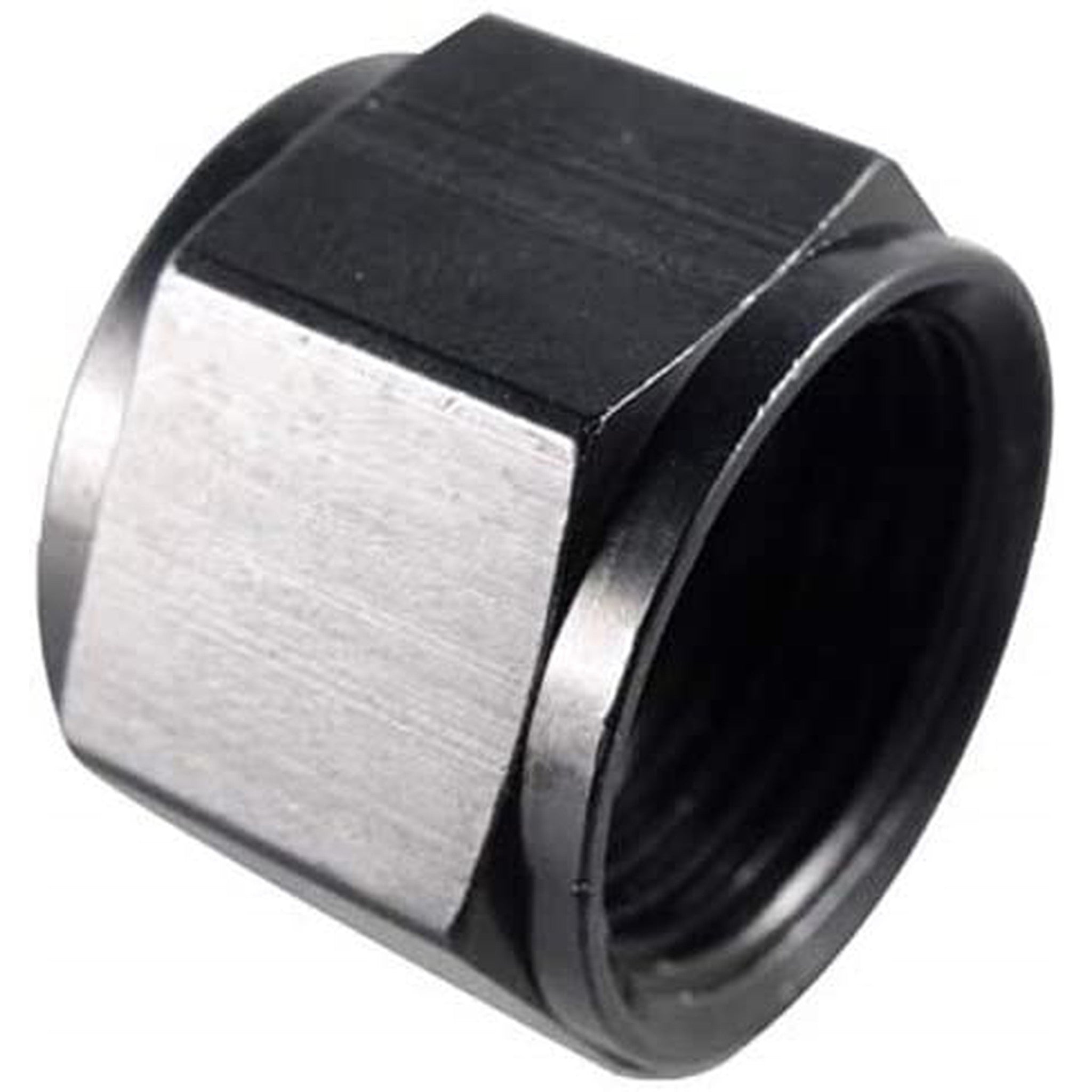 Fragola -4AN Aluminum Flare Cap - Black