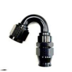 Fragola -6AN Real Street x 150 Degree Hose End Black For PTFE Hose