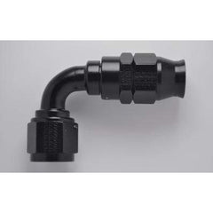 Fragola -6AN Real Street x 90 Degree Hose End Black For PTFE Hose