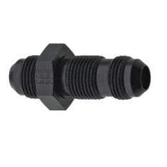 Fragola -6AN Straight Bulkhead - Black