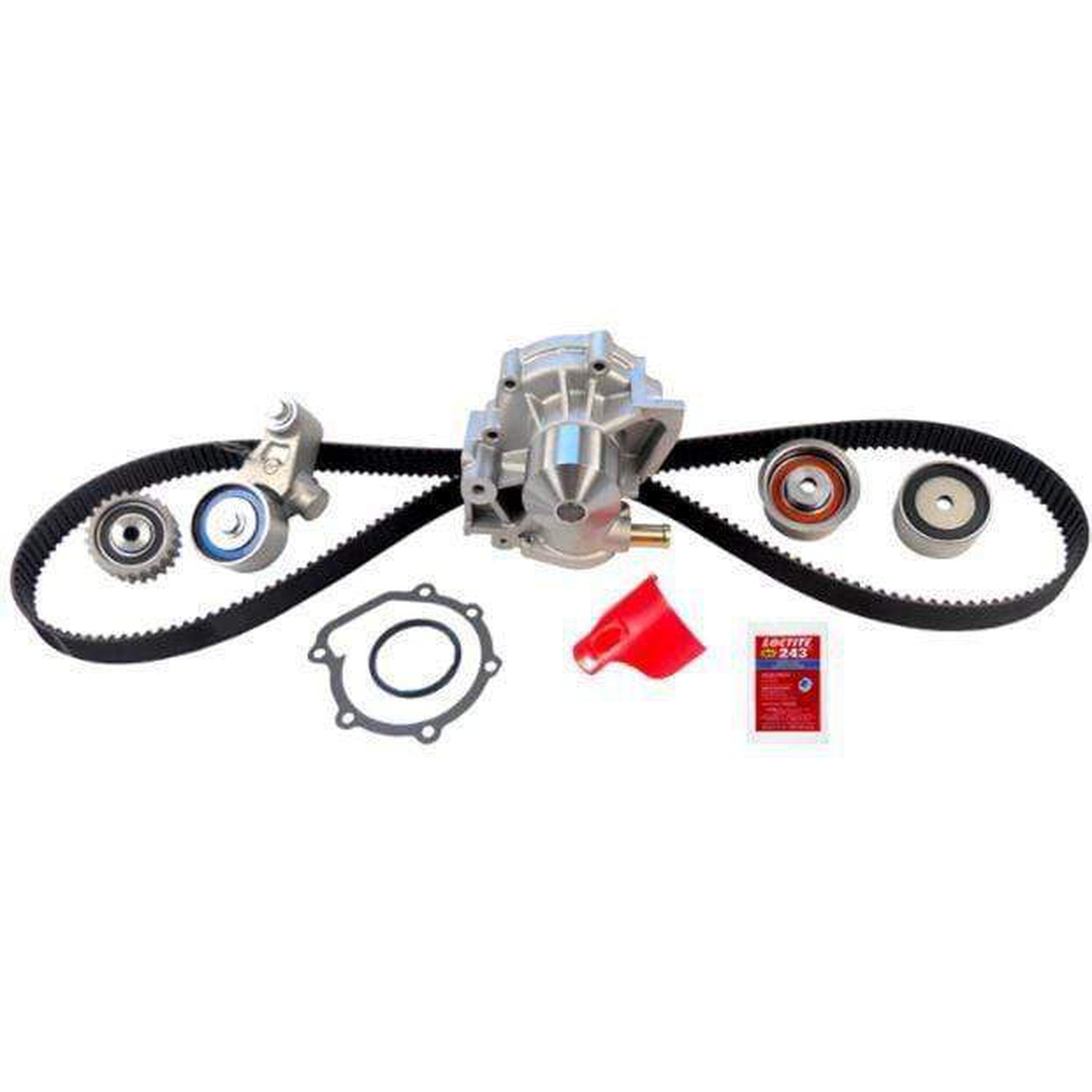 Gates Timing Belt Component Kit w/ Water Pump 99-08 Forester / 99-05 Impreza / 00-05 Outback | TCKWP304