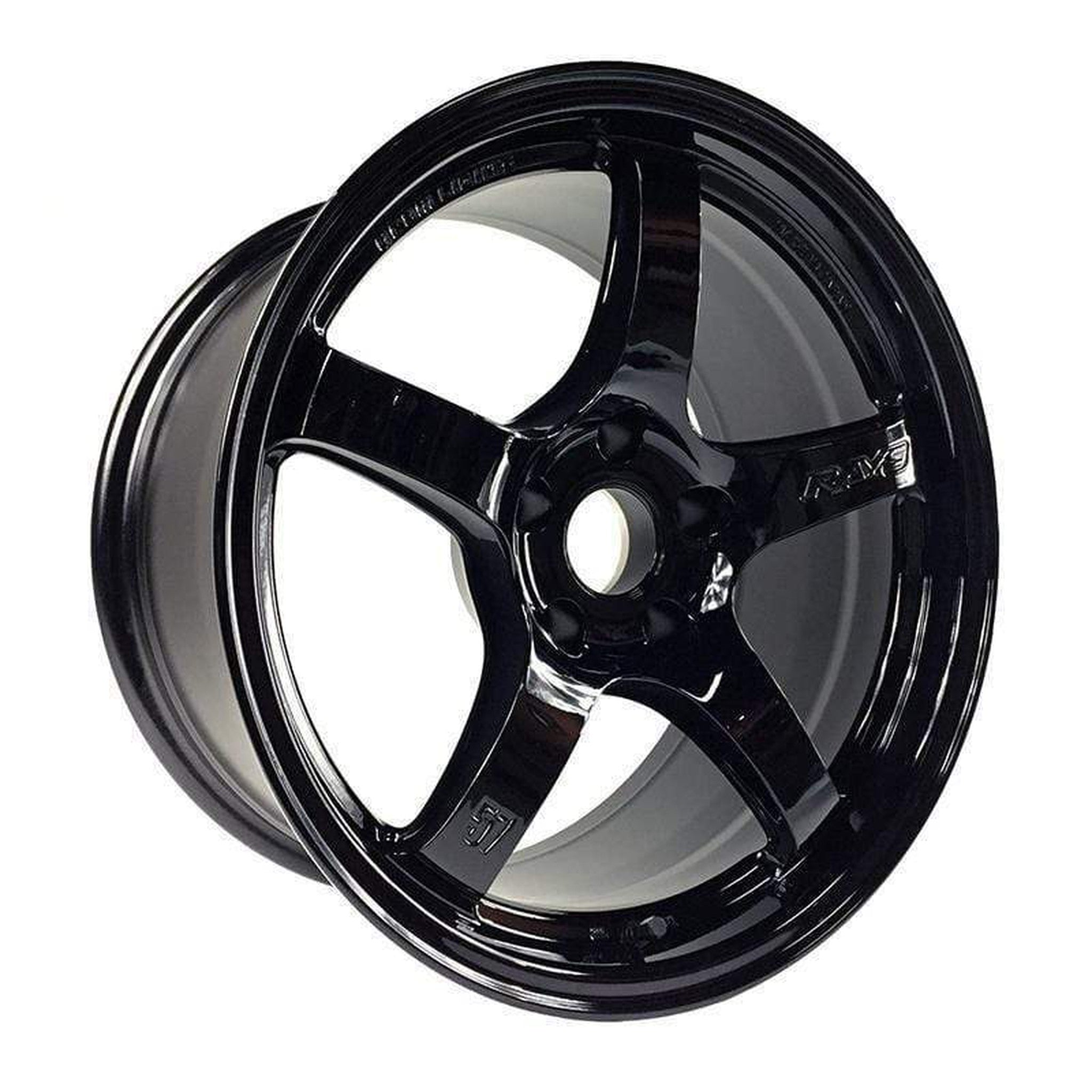 Gram Lights 57CR 19X8.5 +35 5x112 Glossy Black Wheel - Universal