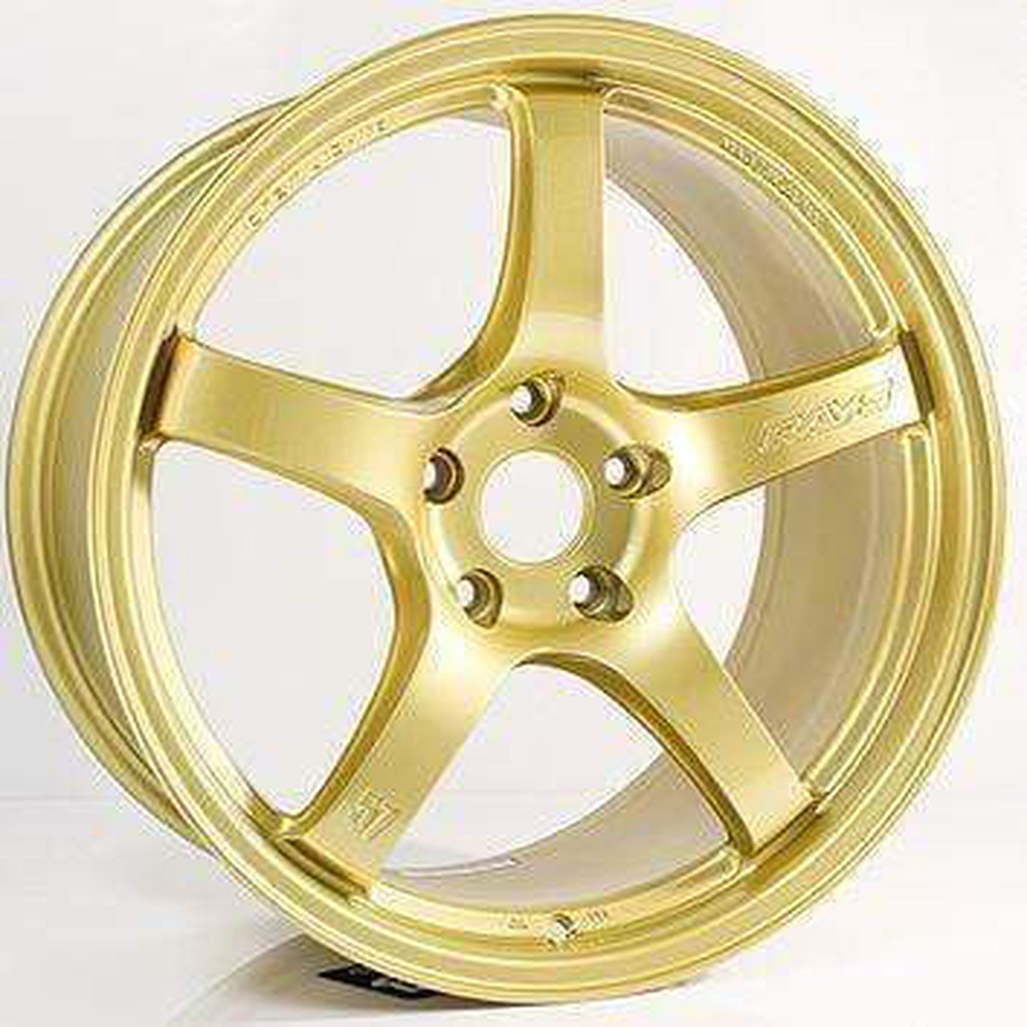 Gram Lights 57CR 19x9.5 +45 5x114.3 Almite Gold Wheel