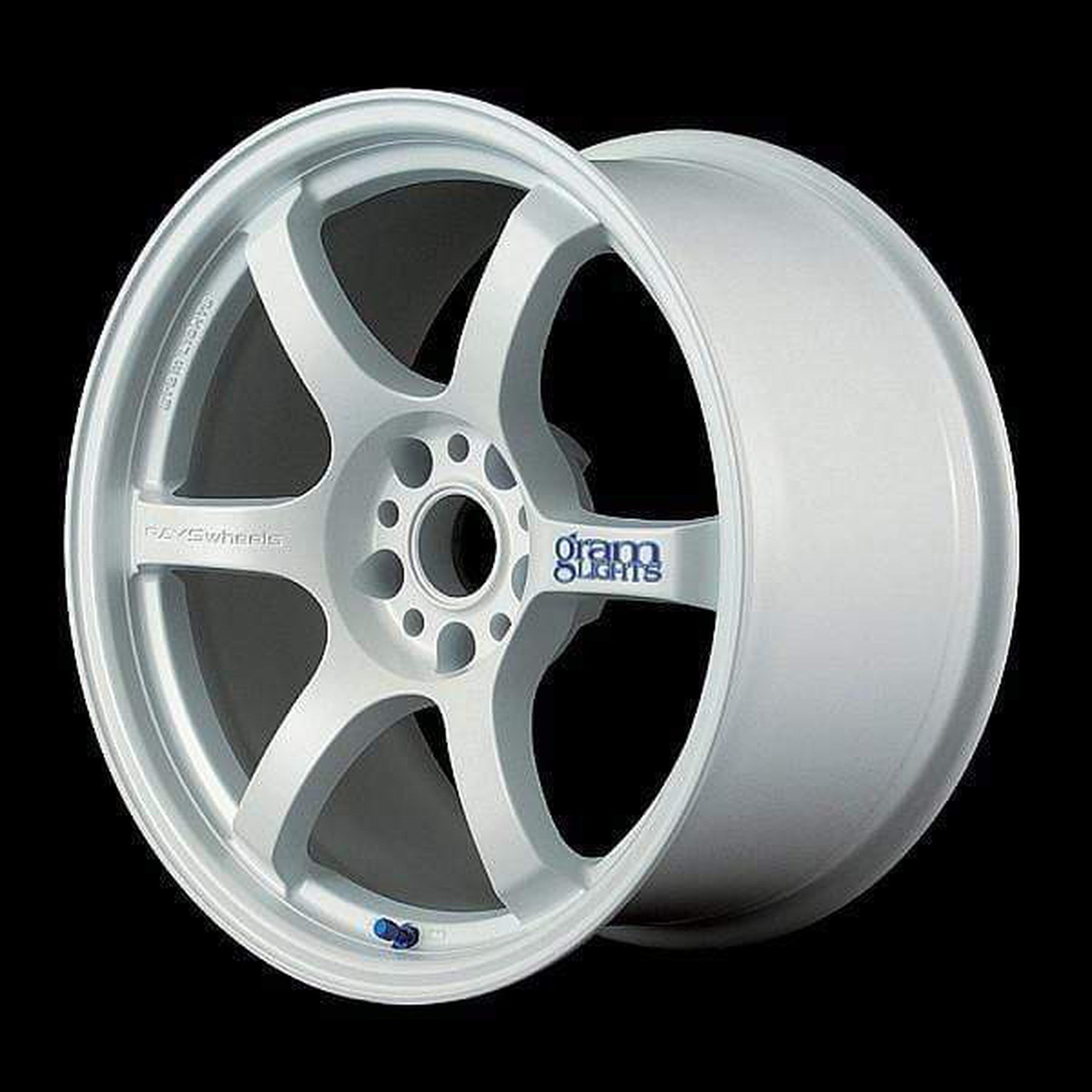 Gram Lights 57DR 15x8 +35 4x100 Champion White Wheel