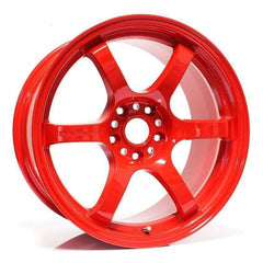 Gram Lights 57DR 18x9.5 +38 5x114.3 Milano Red Wheel