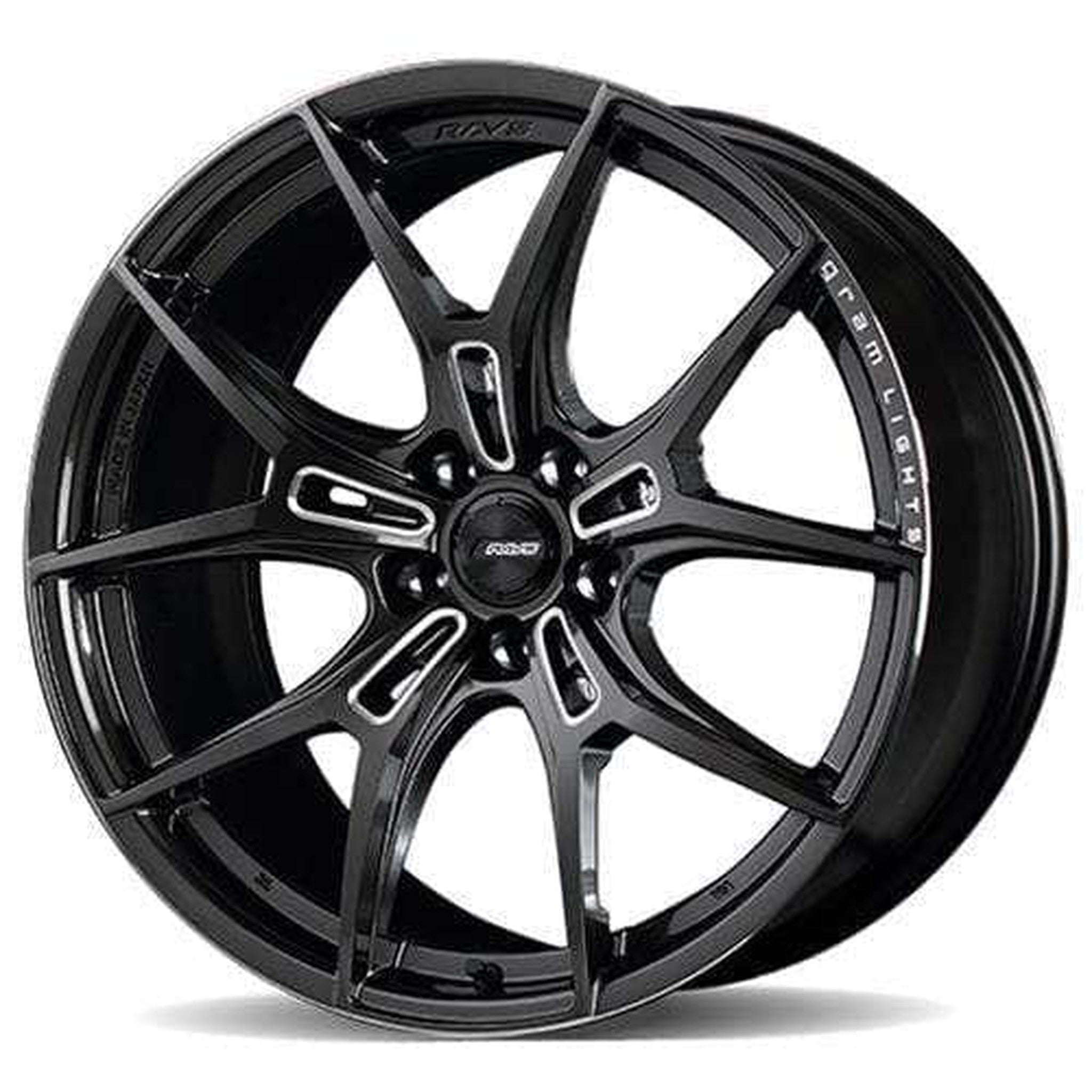 Gram Lights 57FXZ 19X9.5 +25 5x112 Super Dark Gunmetal & Machining Rim Edge Dc Wheel - Universal