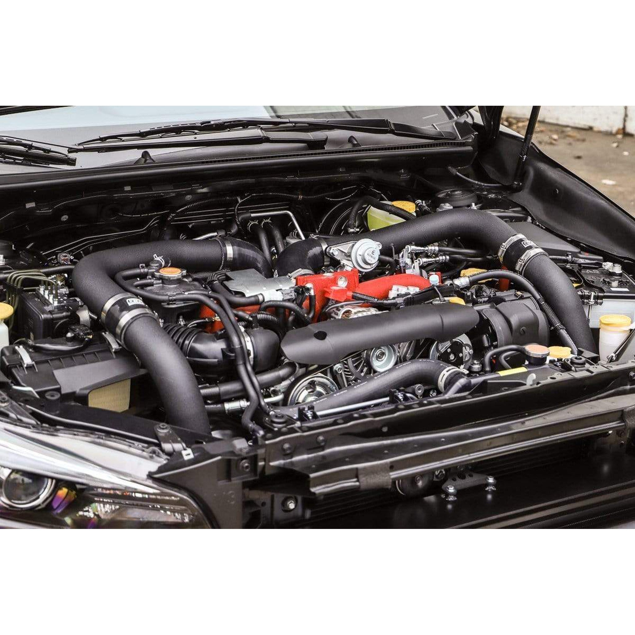 GrimmSpeed Front Mount Intercooler Kit Black Core / Black Pipe Subaru STI 2015-2021